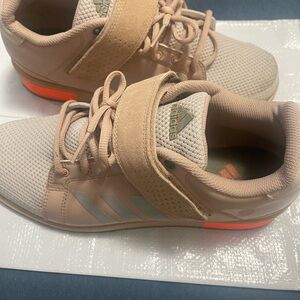 Adidas Beige and Orange Women's Sneakers